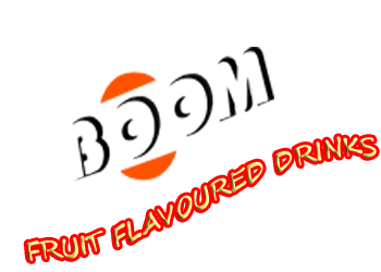 BOOM FRUIIT FLAVOURED DRINKS LOGO